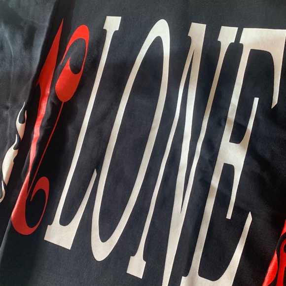 Vlone x palm angel hoodie red